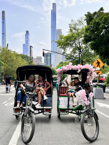 Central Park Pedicab Rides Summer Season